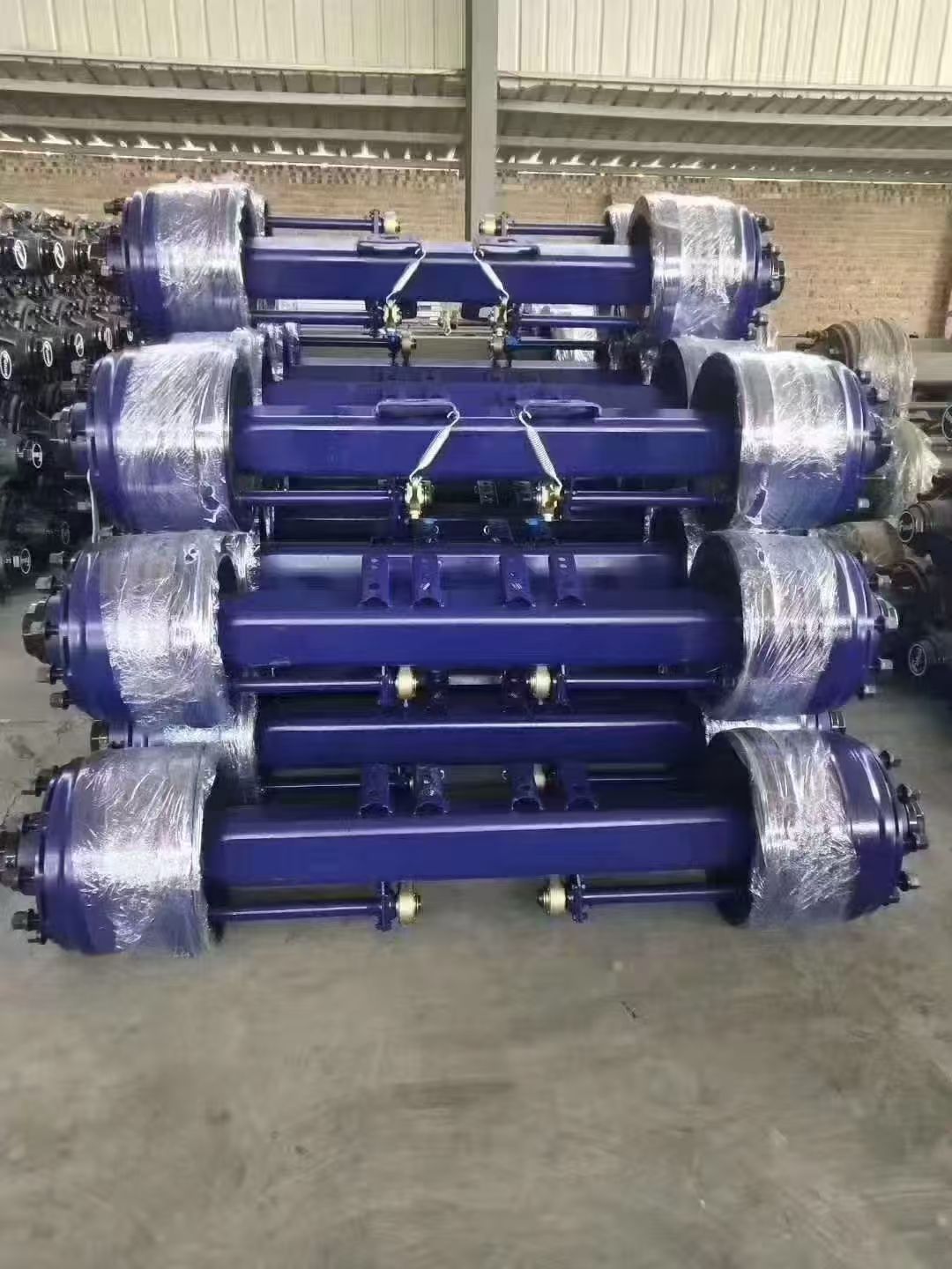 Semi trailer axle assembly (trailer axle)